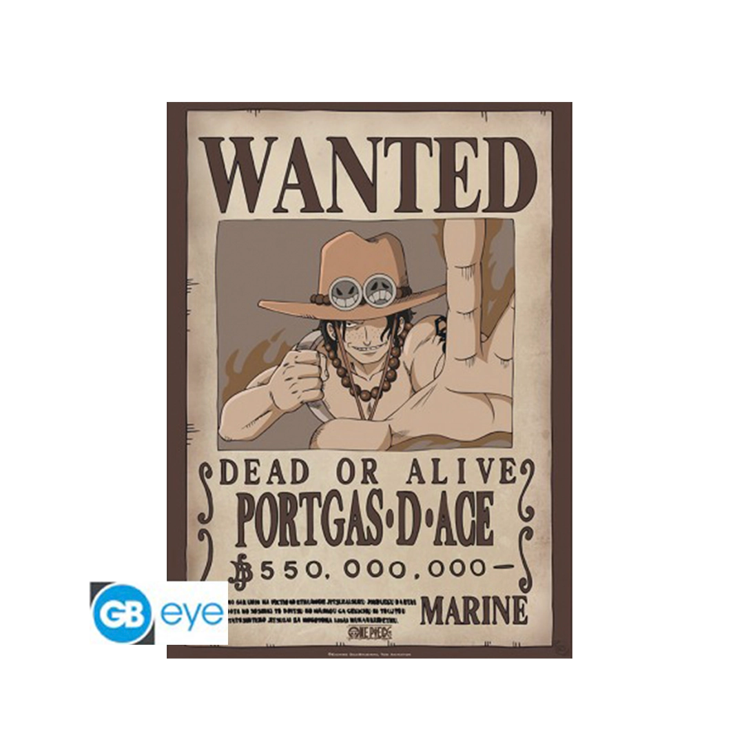 One Piece - Chibi Poster 52x38 Stil: Wanted Ace