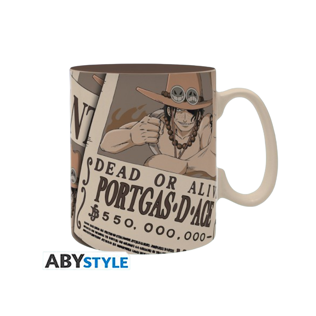 ONE Piece - Mug - 460ml - Wanted Ace