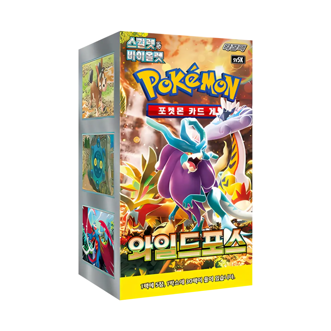 pokemon display booster box Pokemon SV5K Wild Force Korean Booster Box
