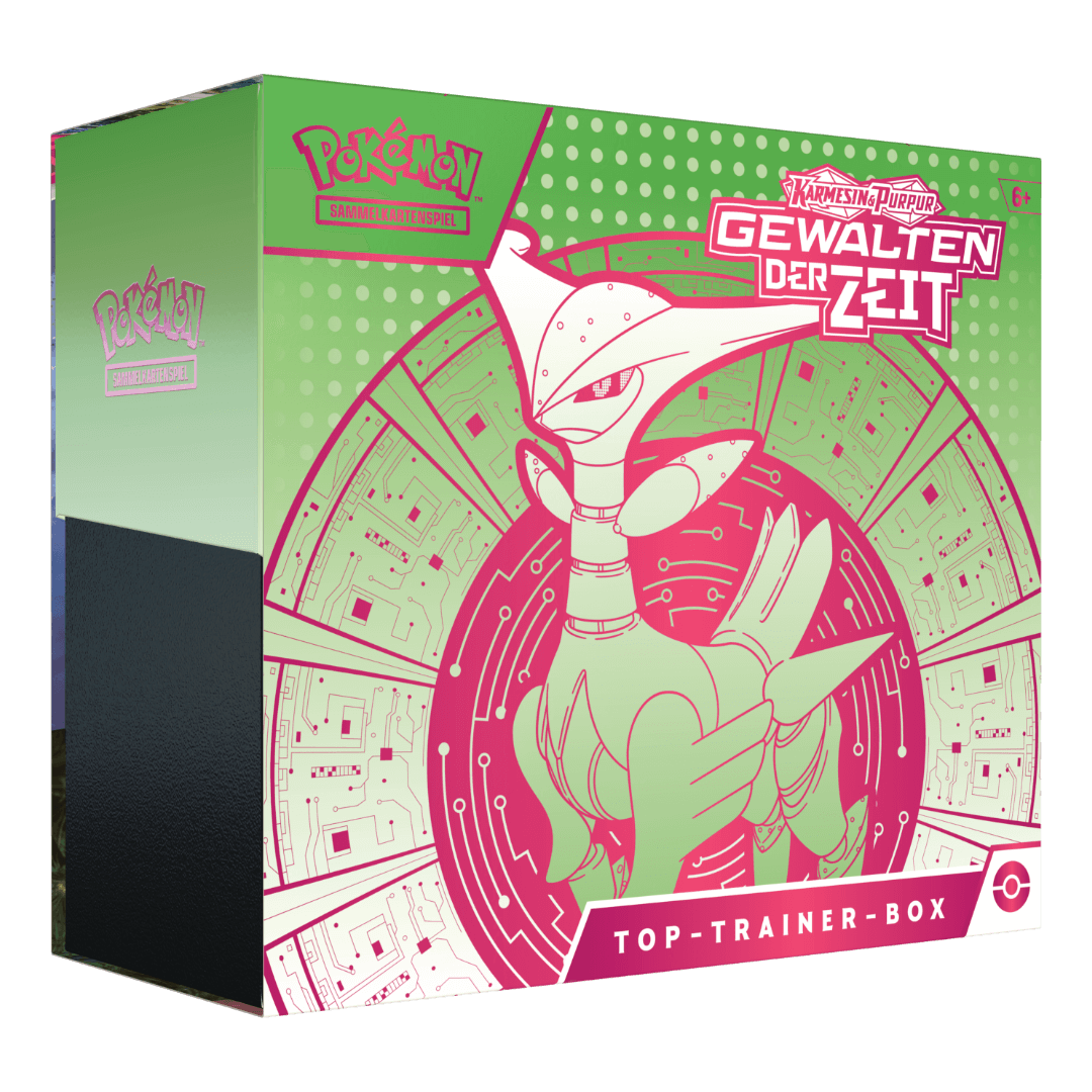 B-Ware - Pokémon TCG: Gewalten der Zeit (KP05) Top-Trainer Box - Eisenblatt (DE)