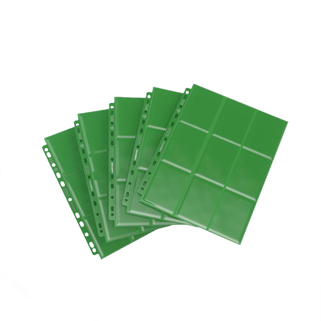 Gamegenic - Sideloading 18-Pocket Pages Pack (10) - Grün