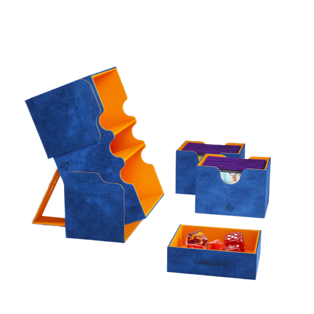 Gamegenic - Deckbox Stronghold 200+ Stil: Blau/Orange