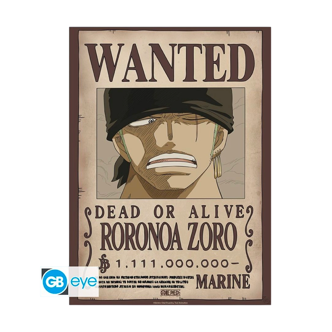 One Piece - Chibi Poster 52x38 Stil: Wanted Luffy & Zoro (Set)
