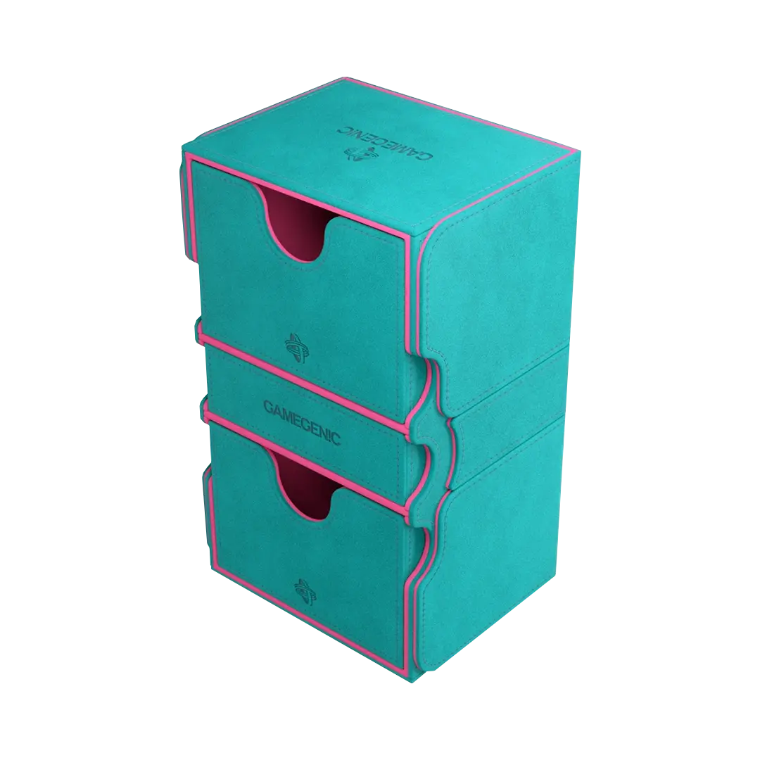 Gamegenic - Deckbox Stronghold 200+ Stil: Teal/Pink