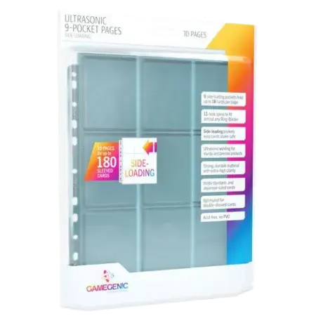 Gamegenic - Ultrasonic Sideloading 9-Pocket Pages Pack (10)