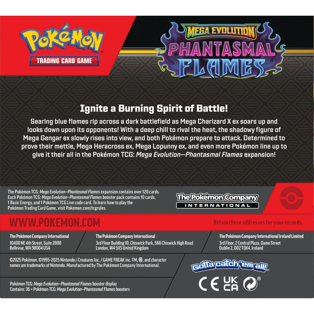 Pokémon TCG: Phantasmal Flames (ME02) - Display (EN) (Preorder: 14.11.2025)