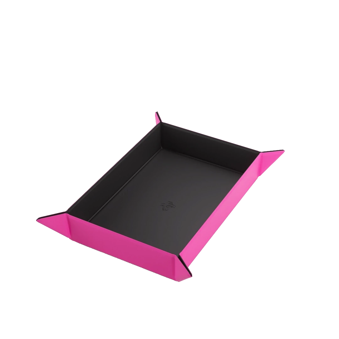 Gamegenic - Magnetic Dice Tray Rectangular Black/pink