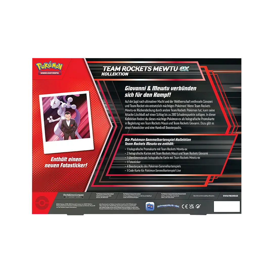 B-Ware - Pokémon TCG: Team Rockets Mewtu-ex - Kollektion (DE)