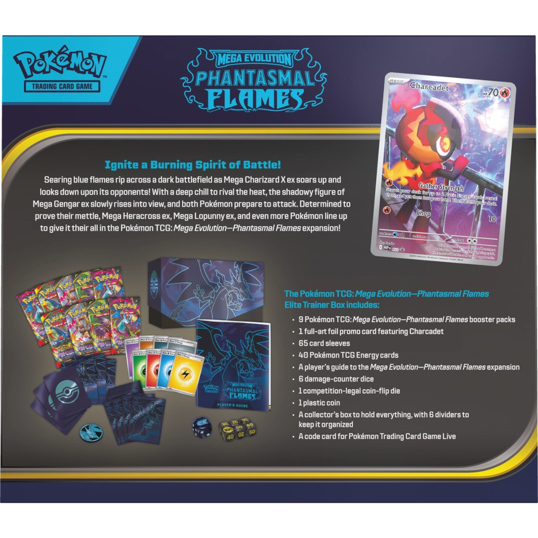 Pokémon TCG: Phantasmal Flames (ME02) - Elite Trainer Box (EN) (Preorder: 14.11.2025)