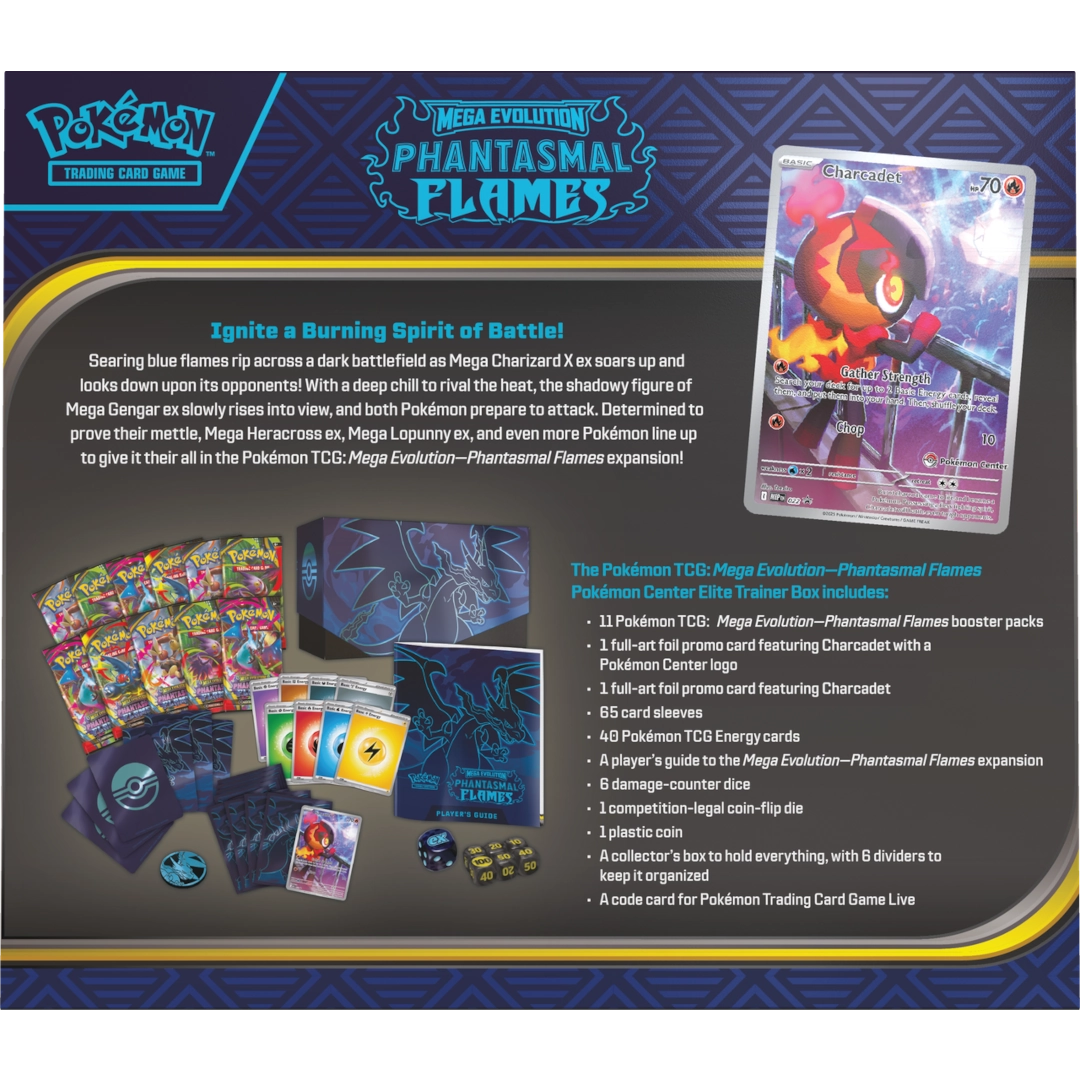 Pokémon TCG: Phantasmal Flames (ME02) - Elite Trainer Box (EN) (Preorder: 14.11.2025)