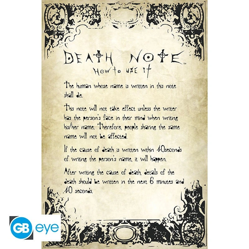 Death Note - Maxi Poster (91,5 x 61cm) - Rules