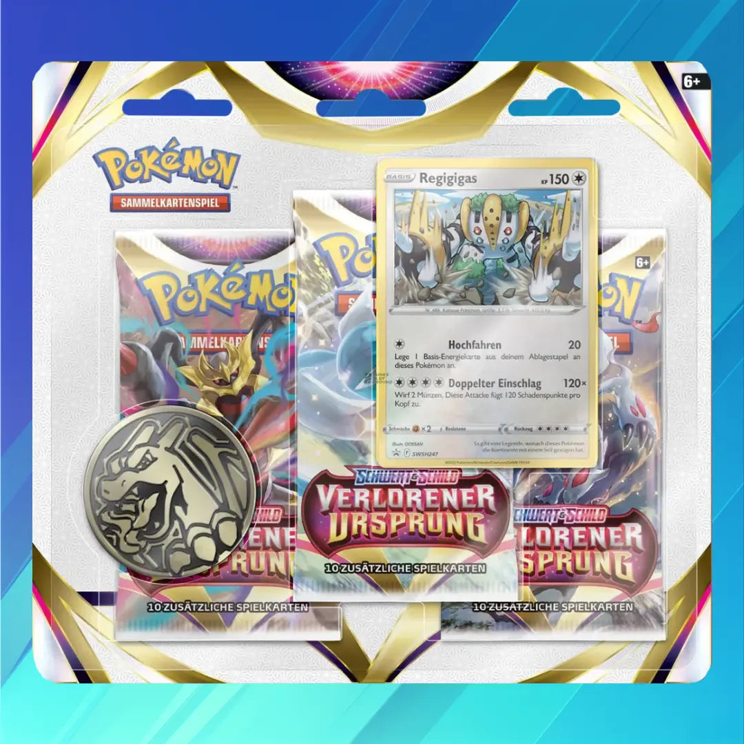 Pokémon TCG: Verlorener Ursprung (SWSH11) - 3er Blister (DE)