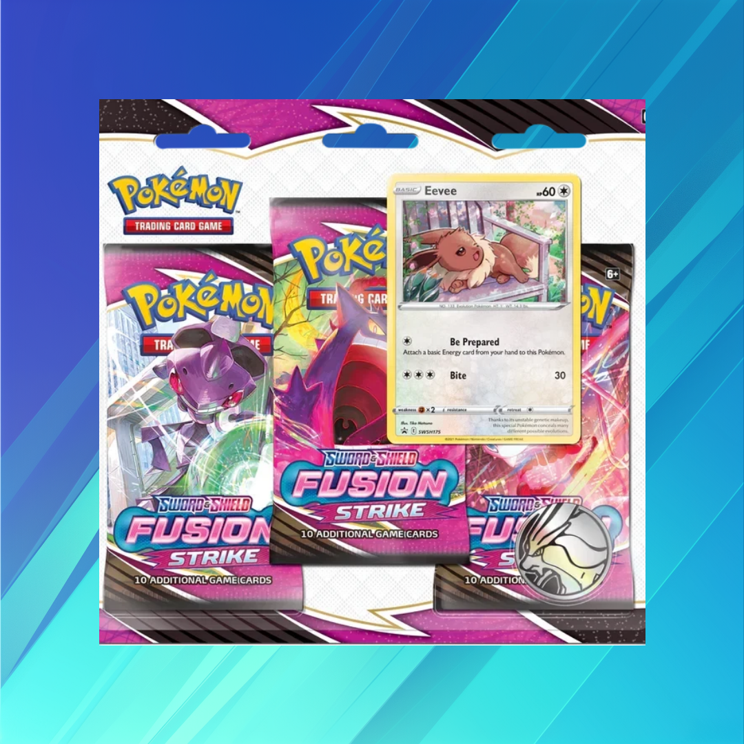 Pokémon TCG: Fusion Strike (SWSH08) - 3er Blister (EN) - Random
