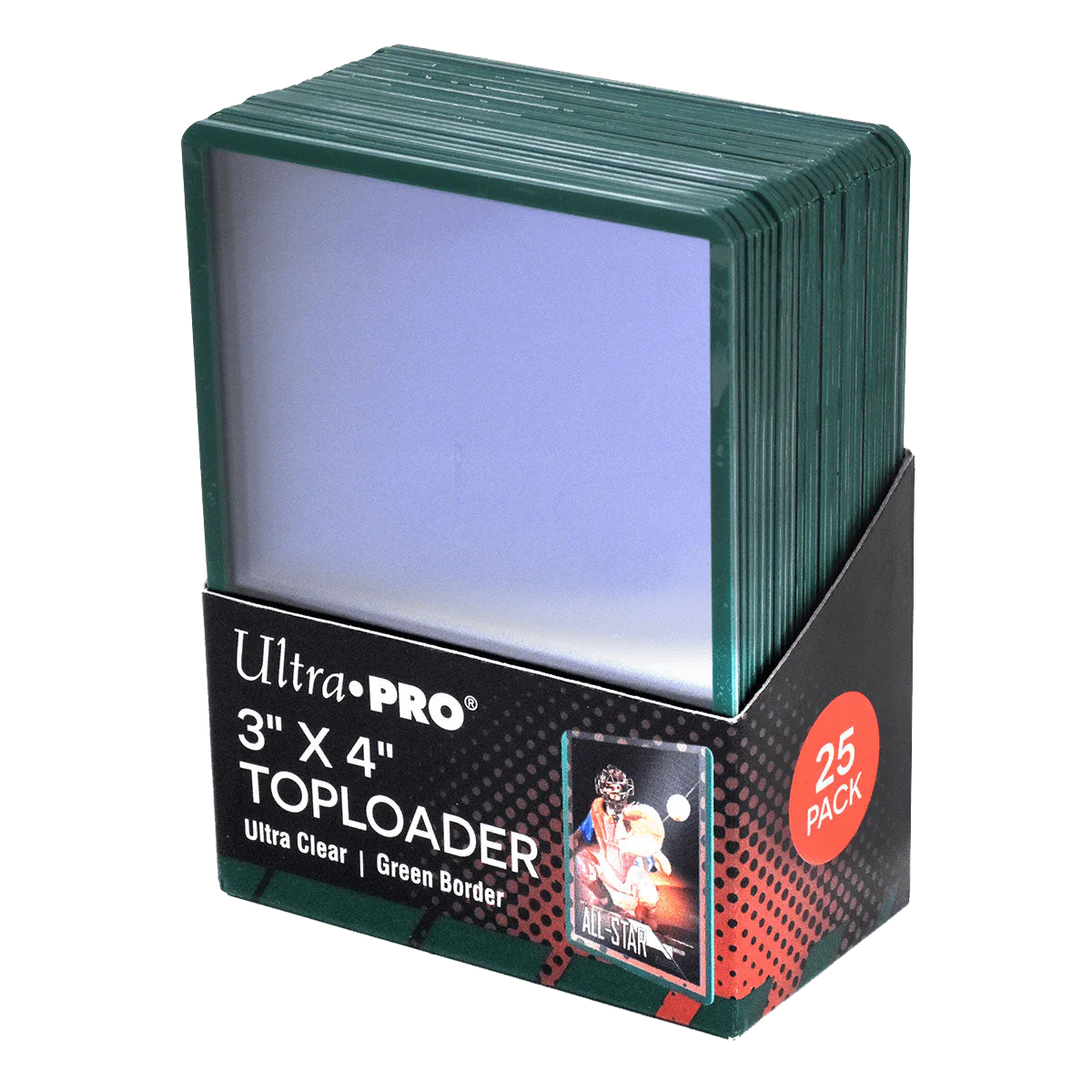 Ultra Pro - Colored Border Toploaders (25ct) - Green