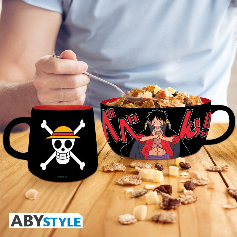 One Piece - Breakfast Set Mug + Bowl - Luffy